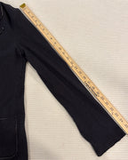 10 - Majestic Filatures du Lion Navy and Gray Cotton-Cashmere Blazer Size 4 — photo 4: detail view
