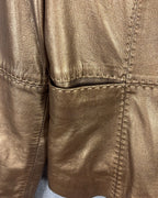 16 - Bronze Leather Jacket Size L — photo 4: detail view