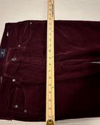 82 - AG Adriano Goldschmied The Prima Burgundy Mid-Rise Cigarette Pants Size 27R — photo 4: detail view
