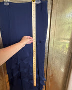 99 - Navy Ruffle Skirt — photo 4: detail view