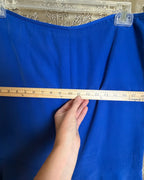 100 - Blue Scallop-Hem Skirt — photo 4: detail view