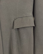 Max Mara Black Structured Single-Button Coat — detail pocket