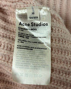 32 - Acne Studios Deborah Oversized Wool Sweater in Soft Pink Size XS — photo 4: tag view