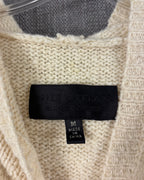 36 - Nili Lotan Cream Wool-Silk Pullover Hoodie Sweater Size M — photo 4: tag view
