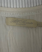 Brand and Size Tag view of Ally Saint Lace-Trim Tunic Blouse