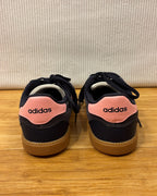 Brand and Size Tag 02 view of adidas Breaknet Sleek Shadow Navy and Pink Sneakers