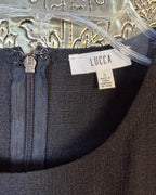 Care Tag view of Lucca Sleeveless Wide-Leg Jumpsuit Size S