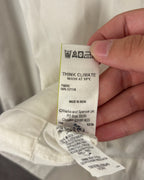 Care Tag view of M&S x Alexa Chung Ruffle-Yoke Cotton Blouse Size 12