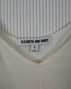 Care Tag 01 view of Elizabeth and James Ruffle-Trim Silk Slip Dress Size S