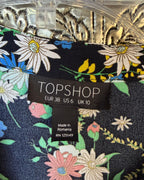 Care Tag 01 view of Topshop Floral Long-Sleeve Maxi Dress Size US 6 (UK 10, EU 38)