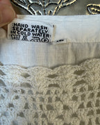 Care Tag 02 view of Crochet-Panel Cotton Maxi Dress Size 12