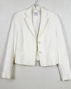 Detail 03 view of REDValentino Textured Stripe Peplum Blazer