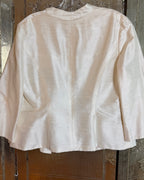 Dianne Keesee Ivory 100% Silk Jacket and Camisole Set — back jacket