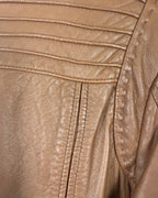 1 - vid. by Marquis Brown Leather Jacket Size 6 — photo 5: detail view