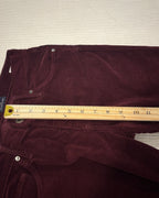 82 - AG Adriano Goldschmied The Prima Burgundy Mid-Rise Cigarette Pants Size 27R — photo 5: detail view