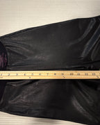 Commando Faux Leather Flared Leggings Size M — measurement waist flat