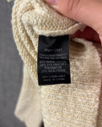 36 - Nili Lotan Cream Wool-Silk Pullover Hoodie Sweater Size M — photo 5: tag view
