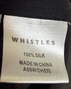 110 - Whistles Navy Silk Dress Size UK 10 (EU 38, US 6) — photo 5: tag view