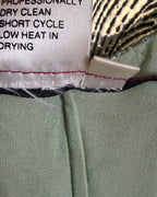 125 - Emma Black Green Silk Top Size 6 — photo 5: tag view