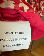 98 - Hamptonite New York Red Silk Blouse Size L — photo 5: tag view