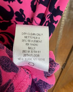 118 - Milly Pink and Black Silk Dress Size M — photo 5: tag view