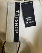 115 - Topshop Cream Ruffle Dress Size UK 10 (EU 38, US 6) — photo 5: tag view
