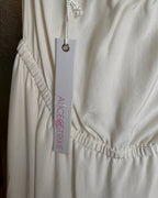 Alice & Trixie Ivory Halter High-Low Maxi Dress with Gold Hardware Size M — tag hangtag brand