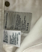 Care Tag view of AG Adriano Goldschmied Jane White Denim Shorts Size 26