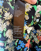 Care Tag 02 view of Topshop Floral Long-Sleeve Maxi Dress Size US 6 (UK 10, EU 38)