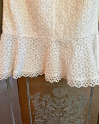 Detail 04 view of Saloni Ella Broderie Anglaise Eyelet Midi Dress Size US 4 (UK 8, EU 34)