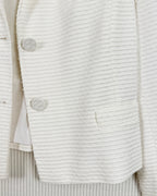 Detail 04 view of REDValentino Textured Stripe Peplum Blazer