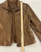 16 - Bronze Leather Jacket Size L — photo 6: detail view