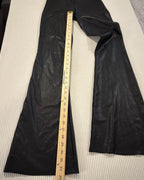 Commando Faux Leather Flared Leggings Size M — measurement inseam