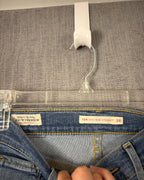 86 - Levi's Premium 724 High Rise Straight Distressed Jeans Size 26 — photo 6: tag view