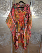 Calypso St Barth Multicolor Paisley Silk Caftan Size 0 photo 1