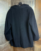 Cinzia Rocca Black Wool Angora Coat