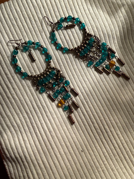 Turquoise chandelier earrings
