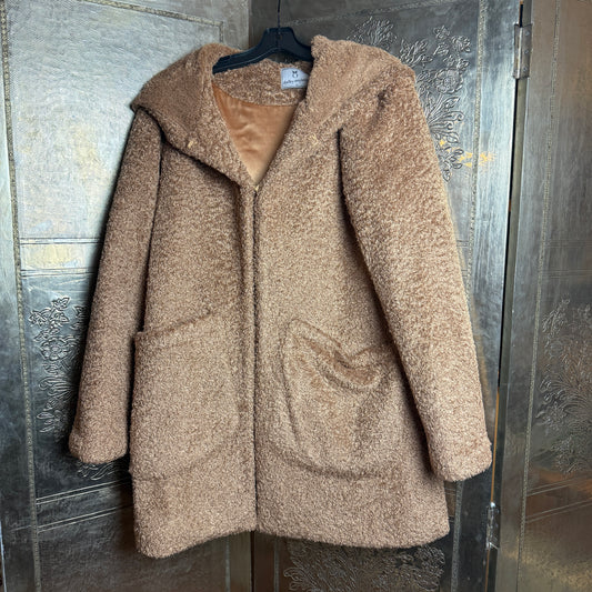 Dudley Stephens wool blend teddy coat size small