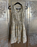 Elan Paisley Sleeveless Tie Waist Dress Size M photo 2