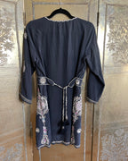 Black Embroidered Tassel Tunic photo 2