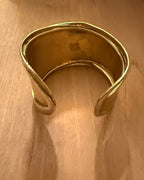 Silver and gold cuff. Vintage. Mixed metal.