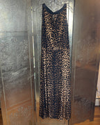 Alice & Trixie Silk Leopard Print Maxi Dress Size Small