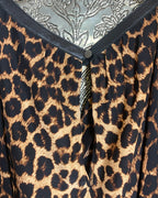 Alice & Trixie Silk Leopard Print Maxi Dress Size Small