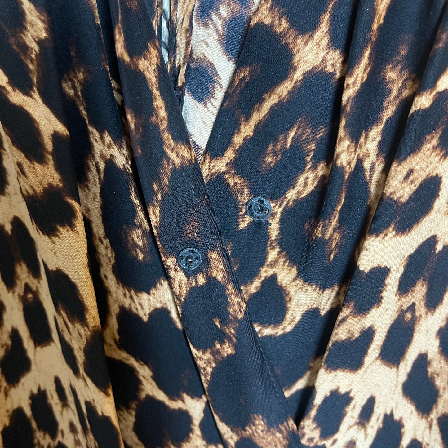 Alice & Trixie Silk Leopard Print Maxi Dress Size Small