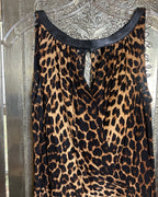 Alice & Trixie Silk Leopard Print Maxi Dress Size Small