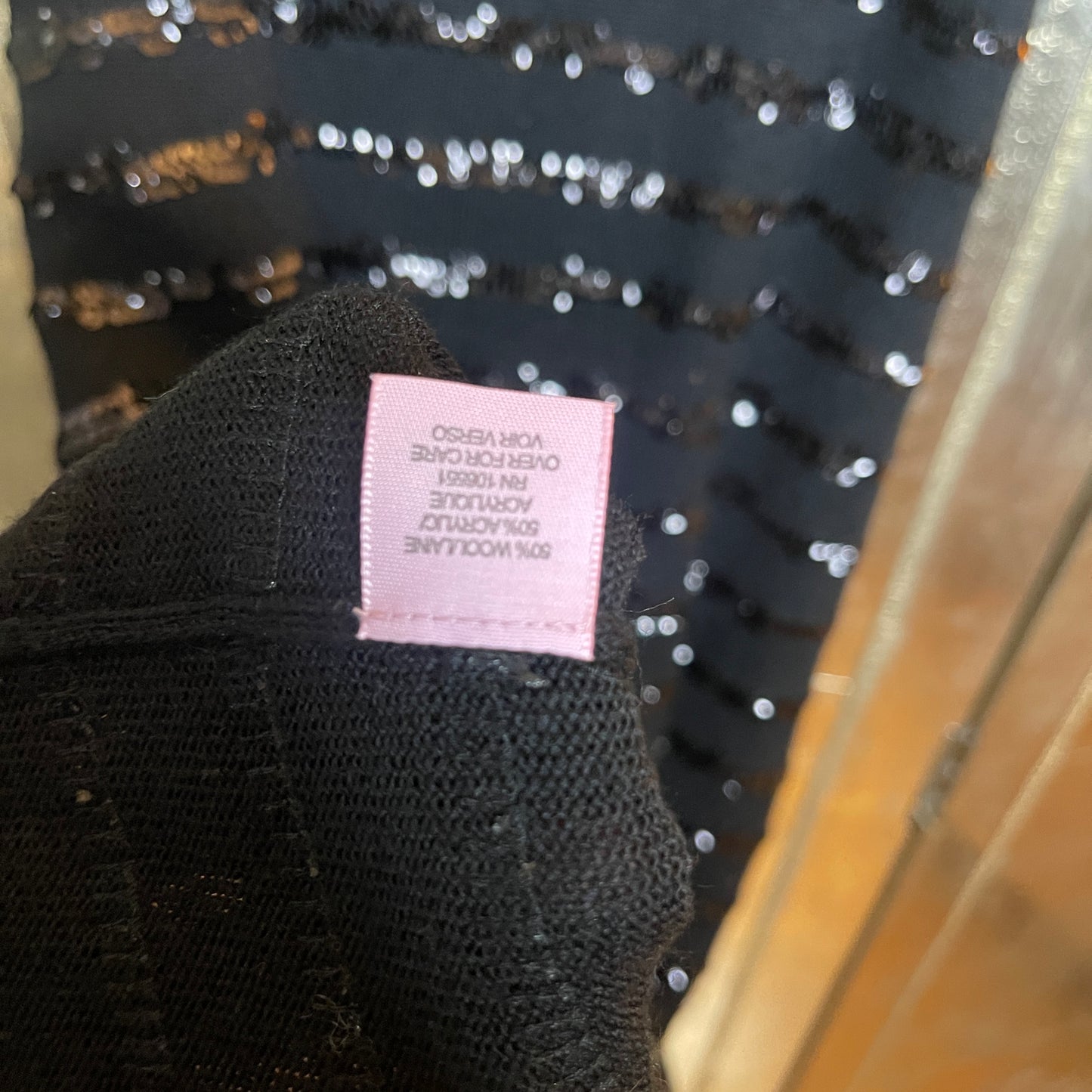 Calypso St Barth Black Sequined Sleeveless Knit Dress Art Deco Pattern Size Small