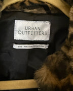 Urban Outfitters Leopard Print Faux Fur Jacket Size Medium