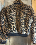 Urban Outfitters Leopard Print Faux Fur Jacket Size Medium