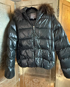 Duvetica Women's Down Puffer Jacket with Fur Trim Size 42