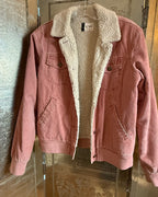 Roxy Corduroy Sherpa Lined Jacket Size XS